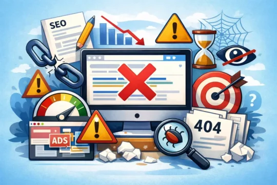 أخطاء تحسين محركات البحث