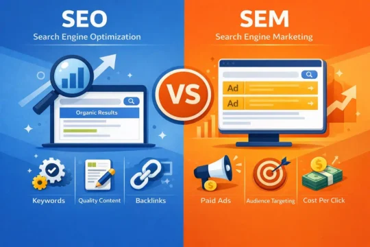 ما الفرق بين SEO وSEM